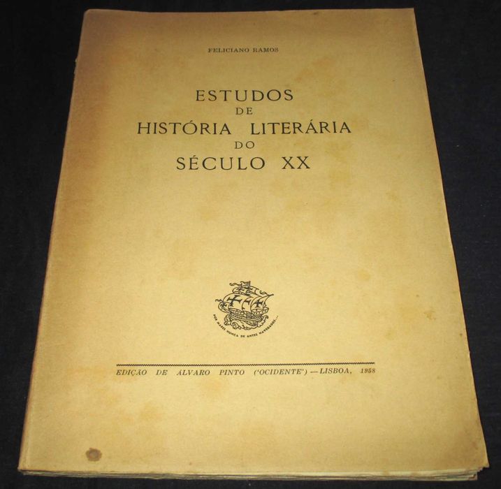 Livro Estudos de História Literária do Século XX Feliciano Ramos Autog