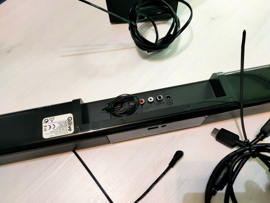 Soundbar + subwoofer qualive+ pilot -Bluetooth- stan BD