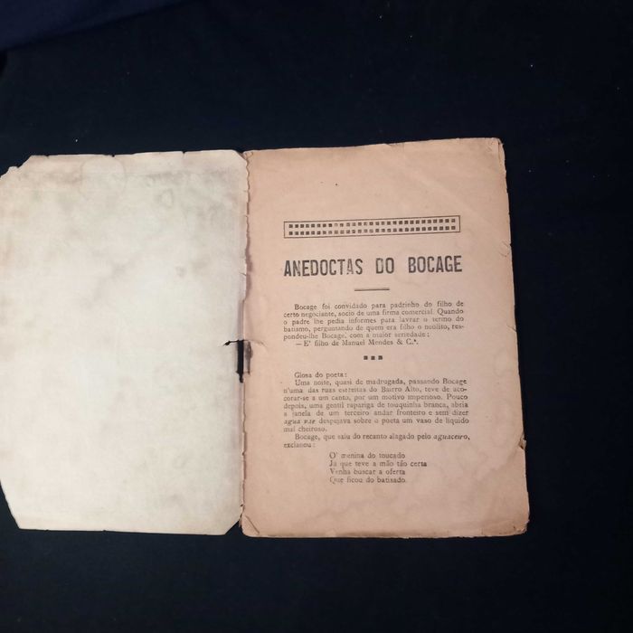 Bocage livro de anedotas