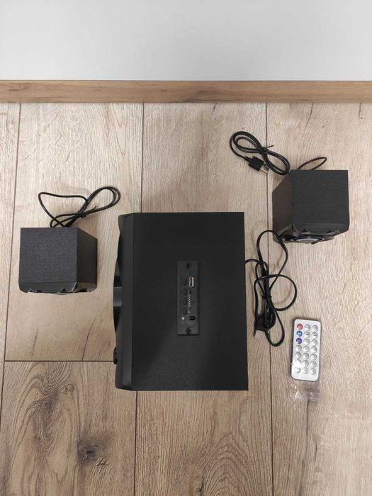 Блютуз колонки 2.1, Саб. +2 сателлита. Акустическая система с блютуз.