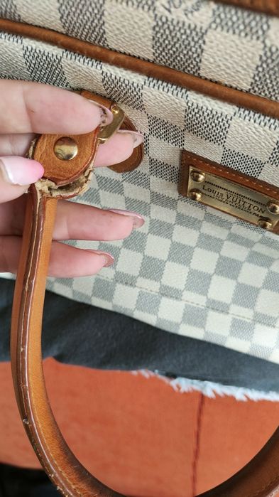 Torebka LV rączki ze skóry naturalnej