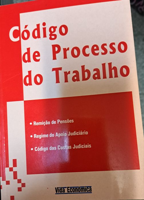 Livro Código de Processo do Trabalho- Editado Vida Económica