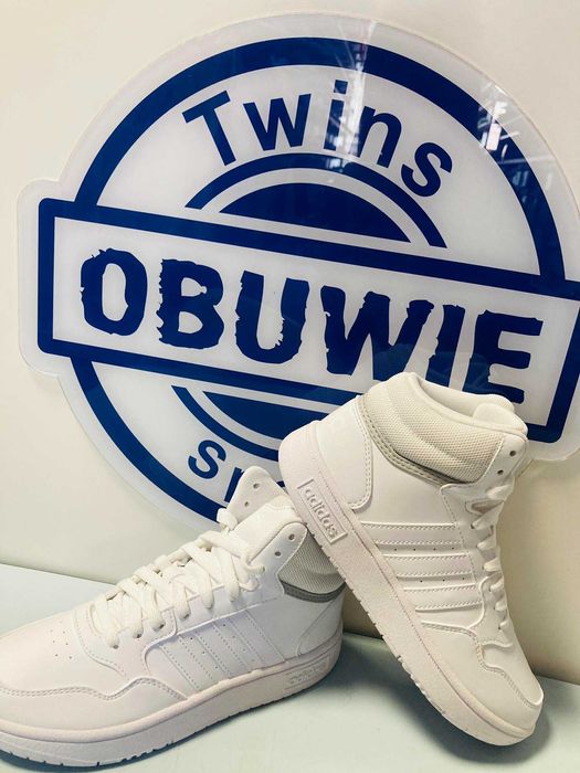 Adidas Hoops Mid GW0401 białe sneakersy   38