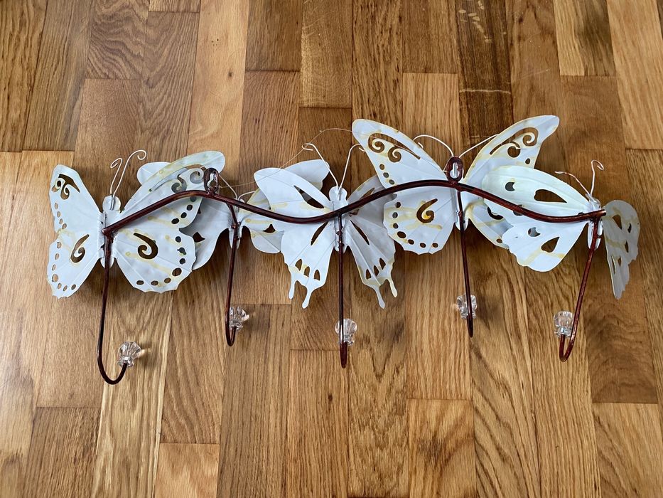 Cabide decorativo borboletas