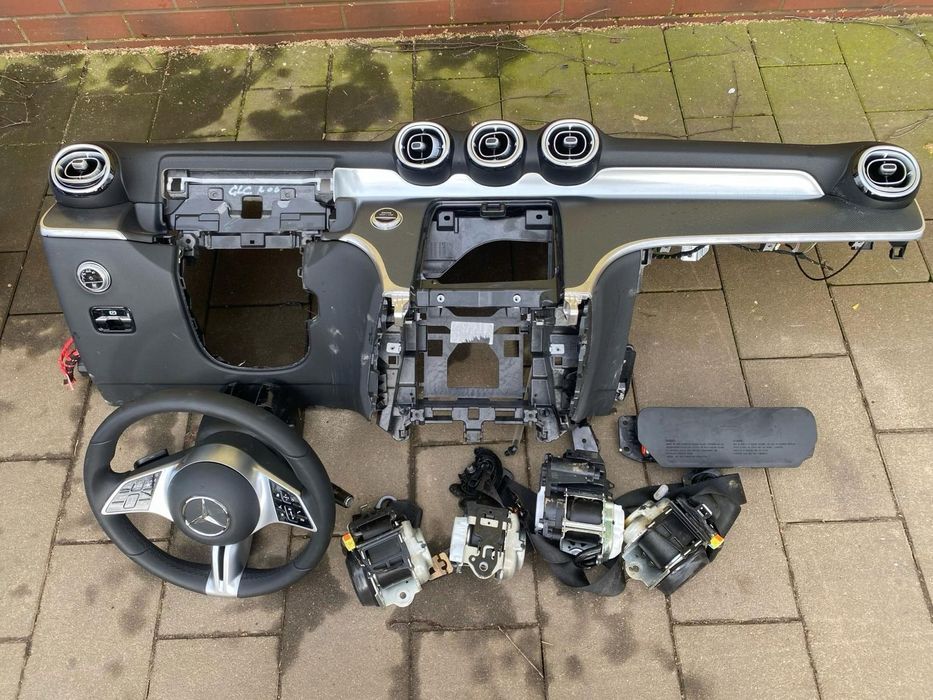 konsola airbag pasy mercedes glc 254 w254 komplet guma demontaż