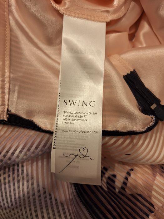 Swing, damska sukienka koktajlowa, r. L/XL