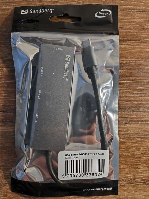 NOWY hub USB 3.0 Sandberg 336-32 4 porty