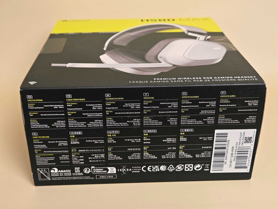 Corsair HS80 Max Wireless White бездротові навушники (CA-9011296-EU)