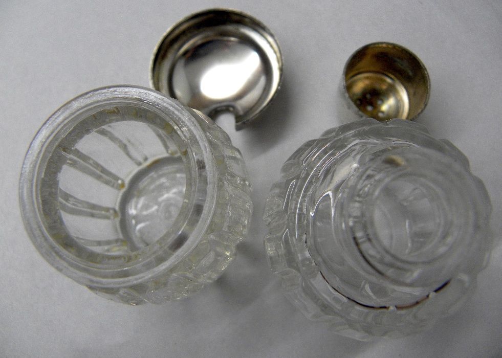 подарок набор стекло соль перец горчица винтаж