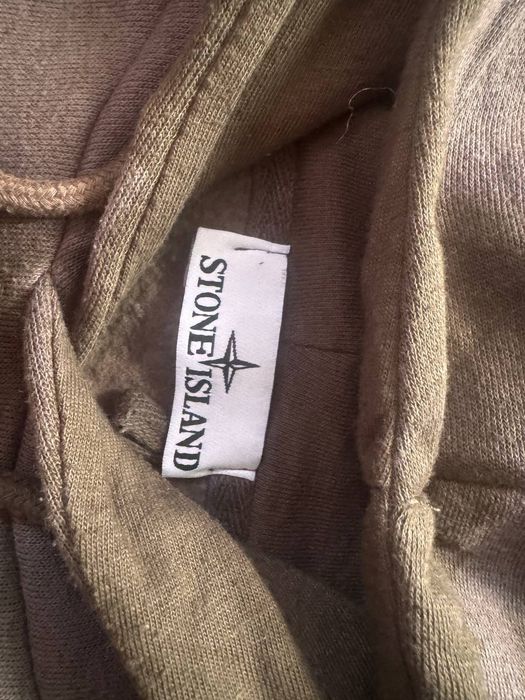 Stone Island худі Off Dye темно-зелений L з QR-кодом