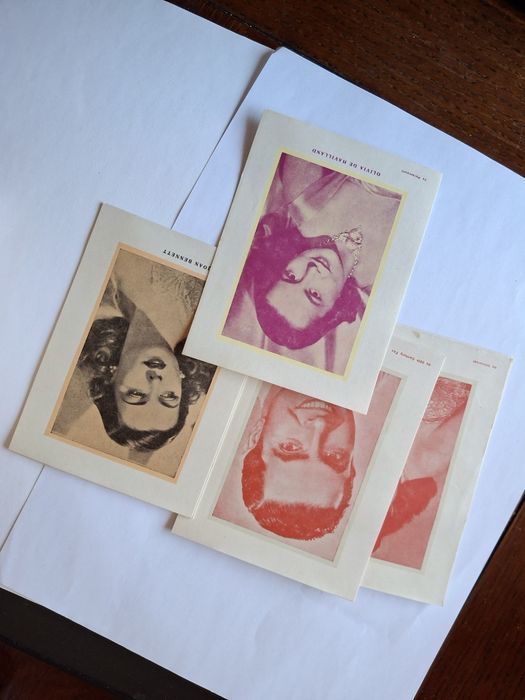 Brinde muito antigo artistas cinema com envelope original