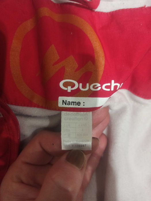 komplet zimowy kurtka i spodnie zimowe quechna 104/110