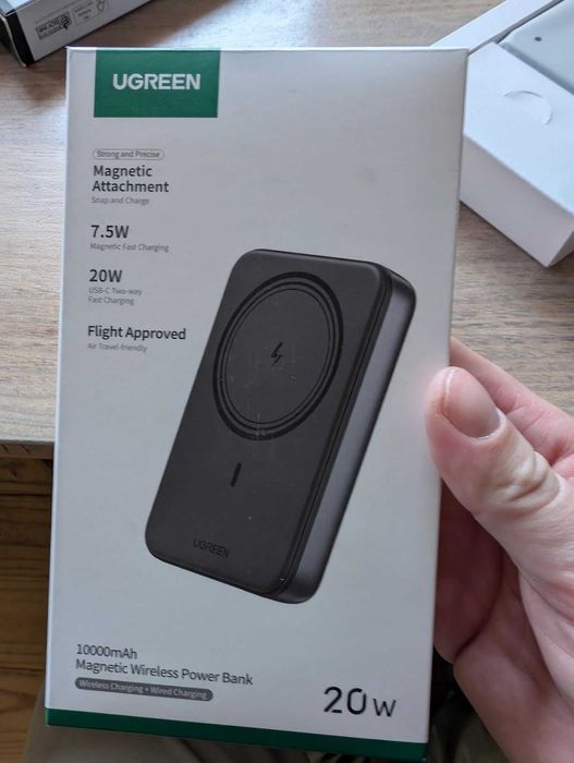 Power Bank Magnética Sem Fios Ugreen Nexode 10000mAh 20W