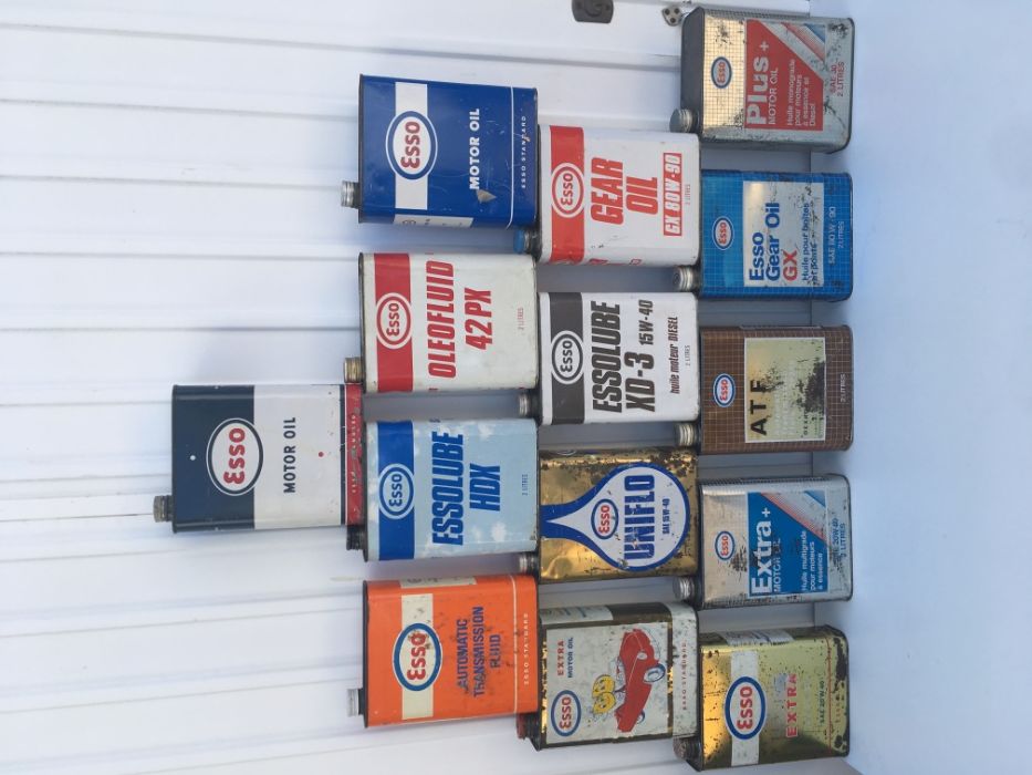 latas oleo Esso