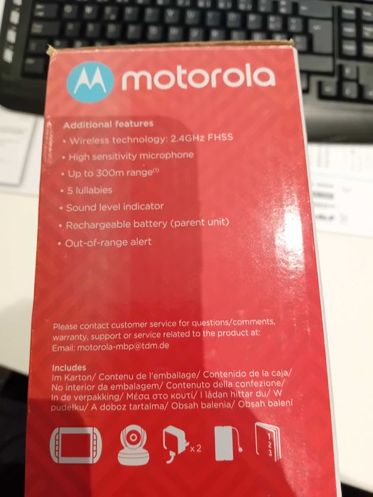 Intercomunicador para Bebés - MOTOROLA MBP 33S