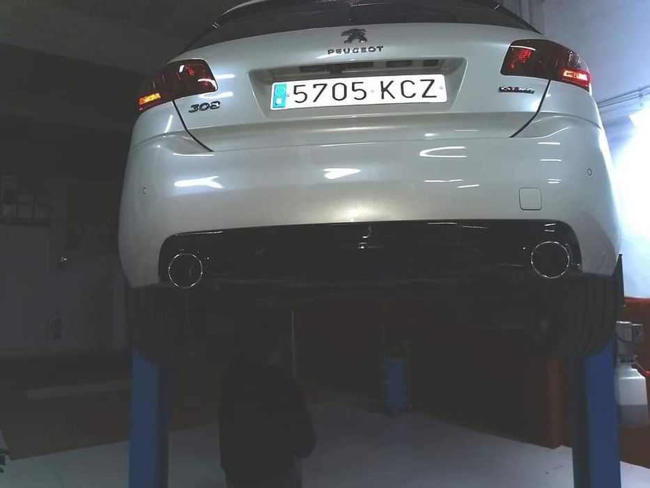 SPOILER DIFUSOR ESCAPE PALA Aba LIP Lâmina PEUGEOT 308 GT-LINE GTI RC