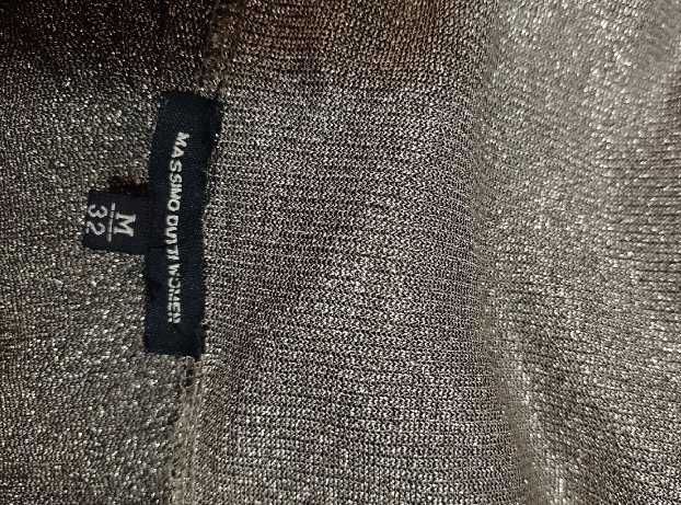 (38/M) Massimo Dutti/ Złoty golf ołówkowy pod marynarkę, bluzka