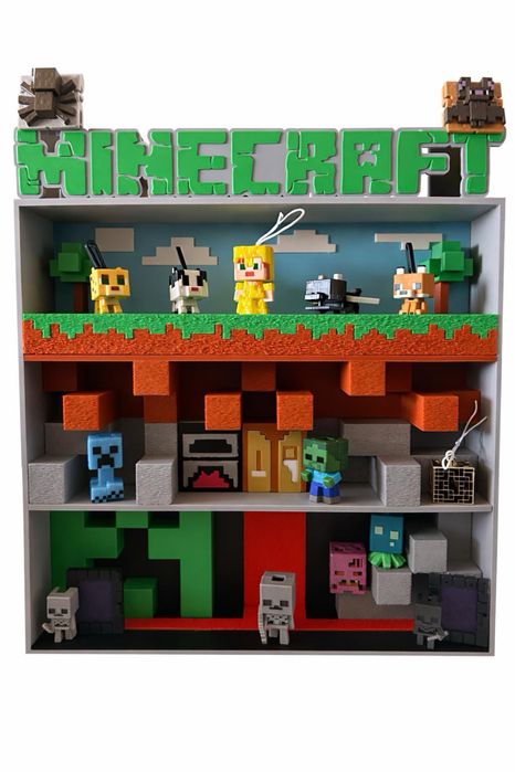 Новинка! Підставка для кіндер-іграшок Minecraft (Майнкрафт)