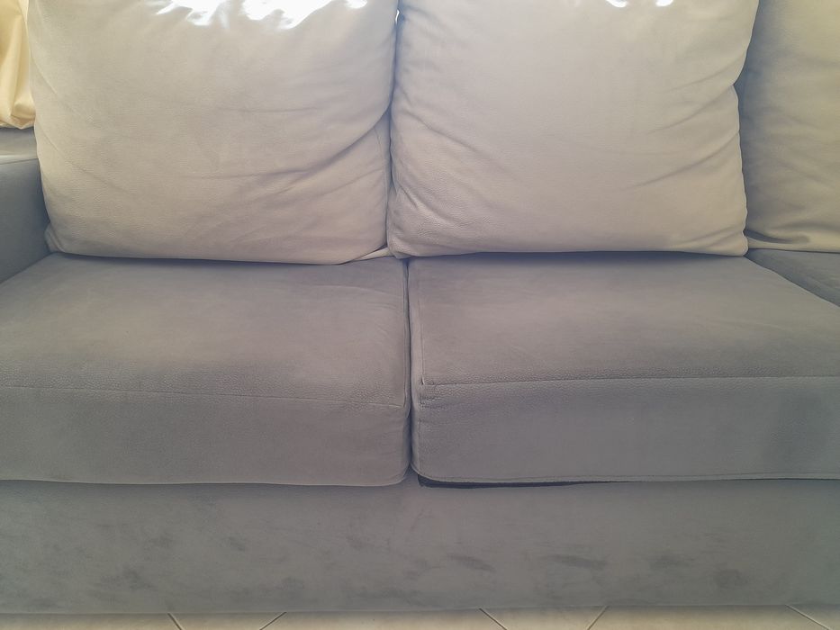 Sofá Chaise Longue Cinza Moderno | Totalmente Lavável e Desmontável