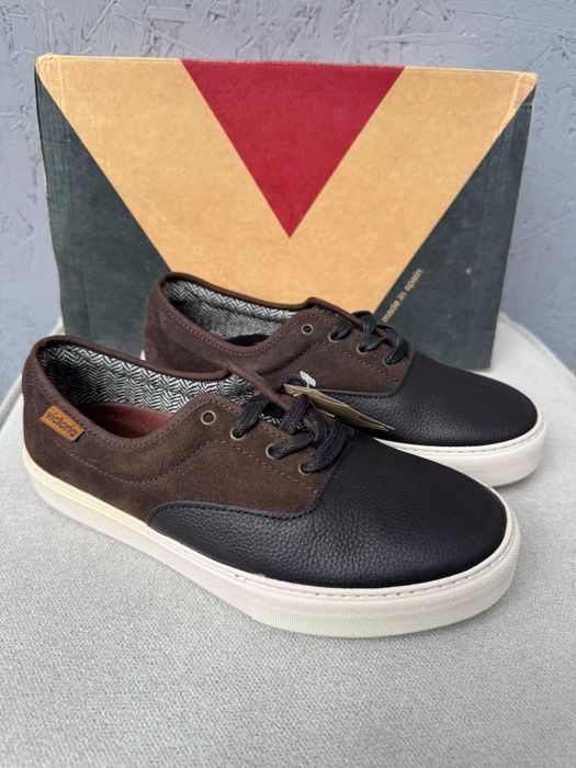 Nowe buty męskie skórzane VICTORIA brązowe 40