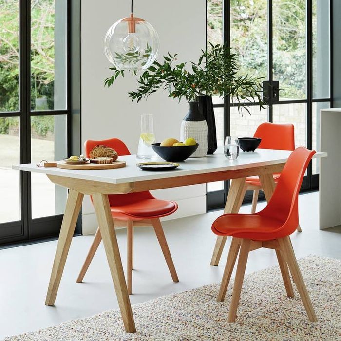 Conjunto de Jantar Mesa e 4 cadeiras,  Mesa Extensível