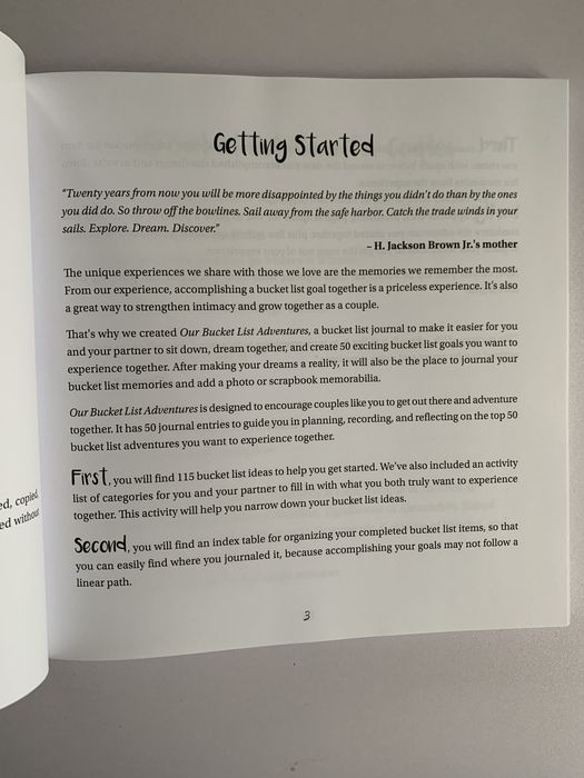 Our bucket list adventures A journal for couples