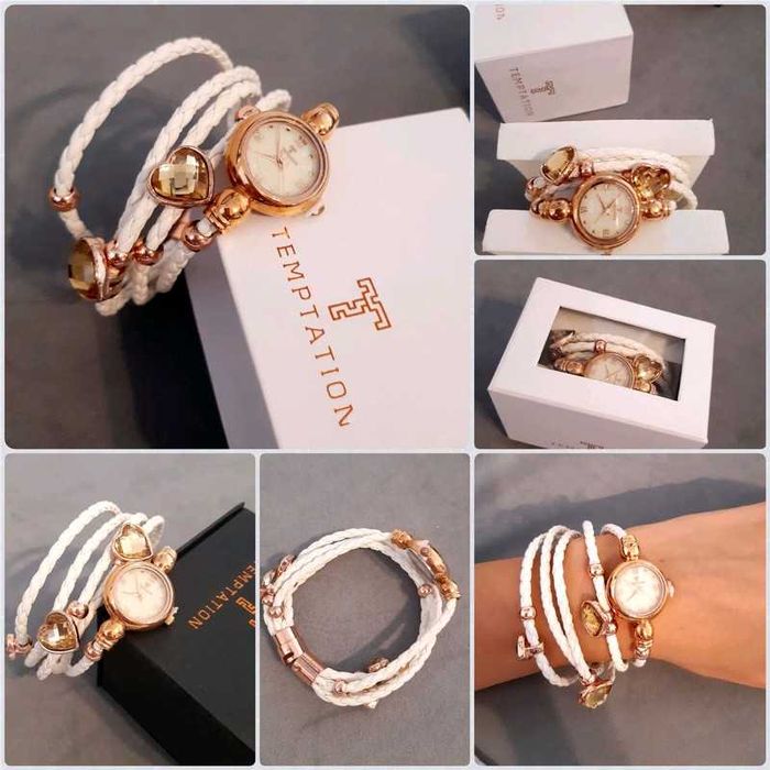 Nowy zegarek Temptation Tea biało złoty
