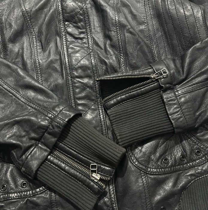 Leather Jacket шкіряна куртка Кожак Авангард y2k индислиз