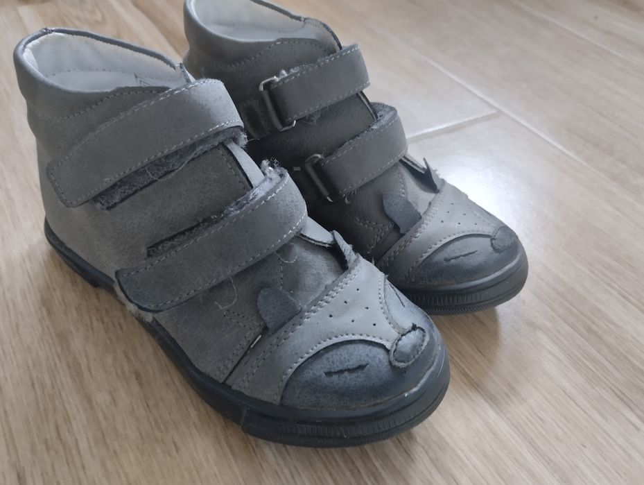 KORNECKI -  trzewiki chłopięce polbuty lisek Grafitowy 27