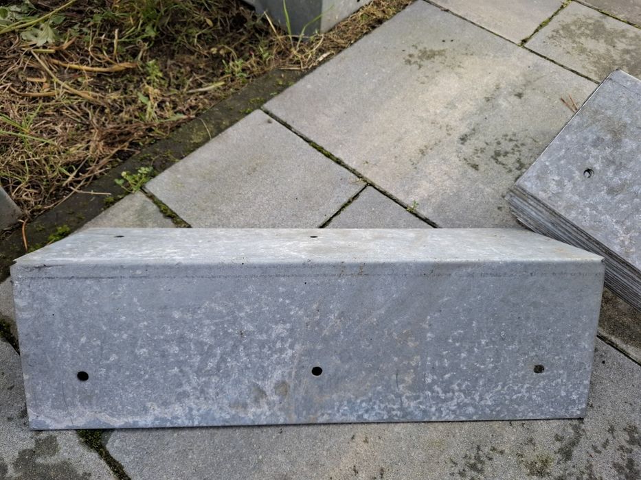 Blacha ocynk kątownik 15x15x50 cm