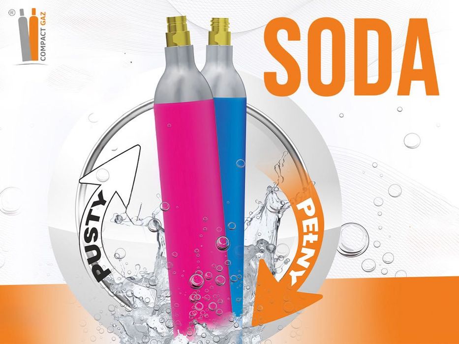 Napełnianie butli/naboi CO2 typ Soda DOWÓZ Poznań i Wielkopolska