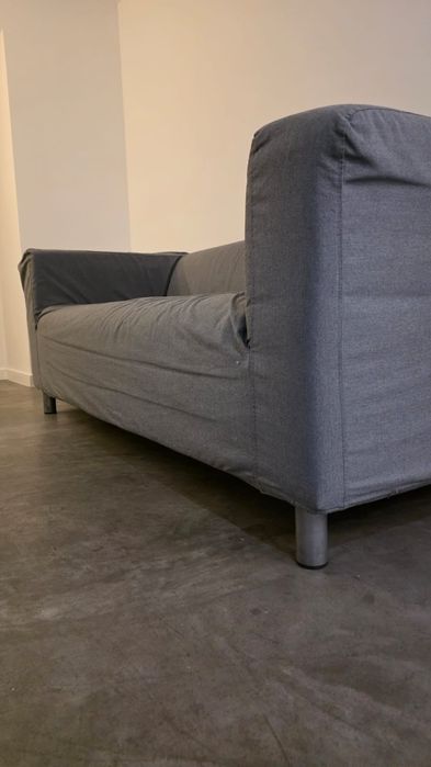 Sofá 3 Lugares IKEA Norsborg Cinzento + Puff / Apoio de Pés