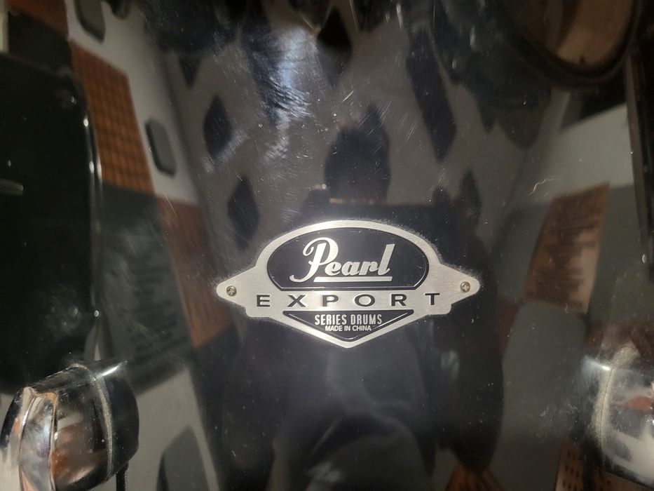 Bateria Pearl EXPORT completa + pratos Sabian,