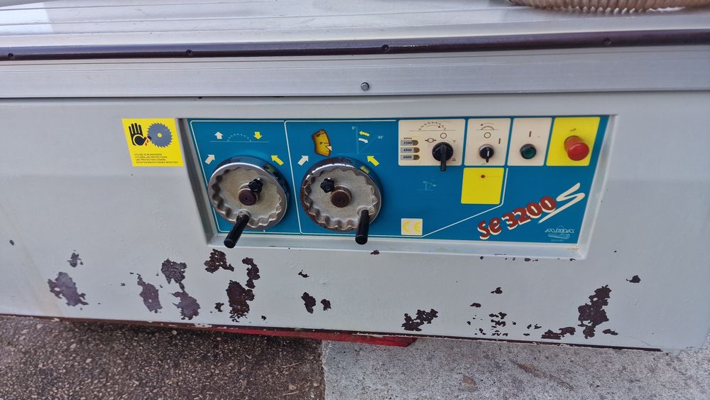Esquadrejadora mida carro 3200 inclina 45g maquinas de carpintaria