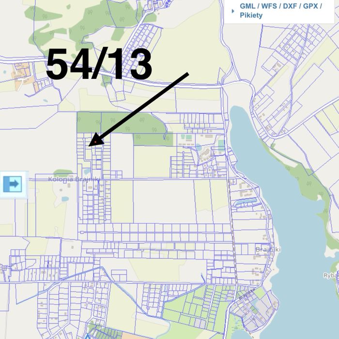 Działka z war. zabudowy 1100m2 -Brajniki/Warchały, Narty/ gm. Jedwabno