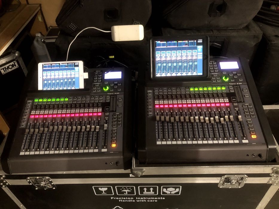 2x Mixer Cyfrowy ROLAND M200i Stagebox Roland S1608, Roland S0808