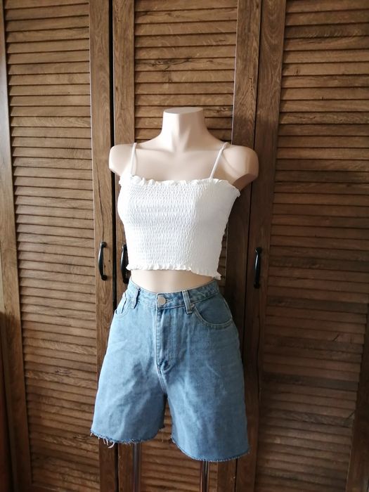 Boohoo блакитні шорти мом