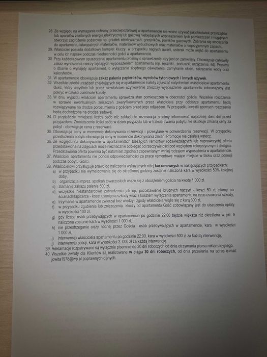 Apartament czarny na doby