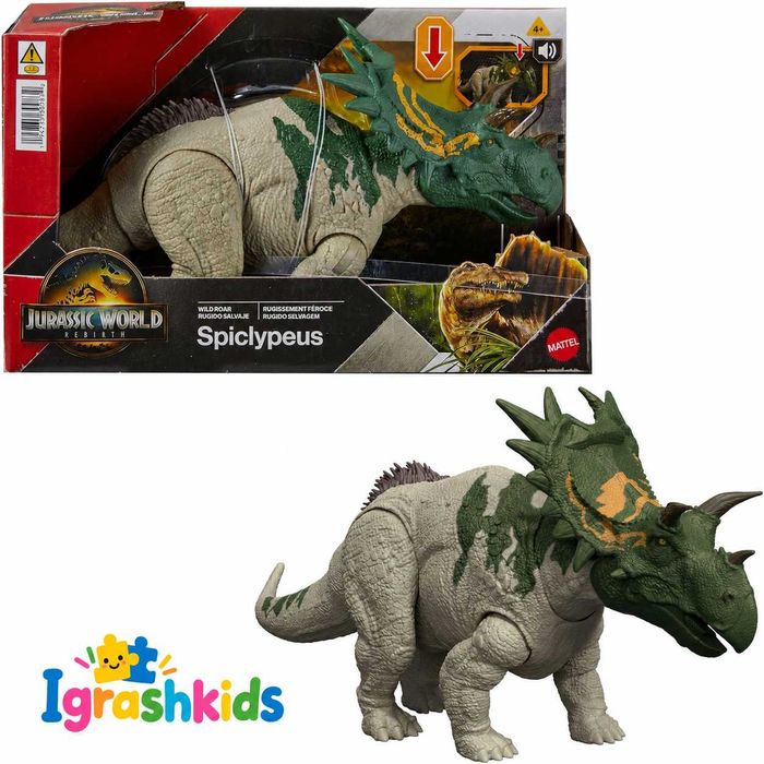 Динозавр Спікліпей Світ юрського періоду Jurassic World Rebirth Wild Roar Spiclypeus Dinosaur Mattel (JGB89)