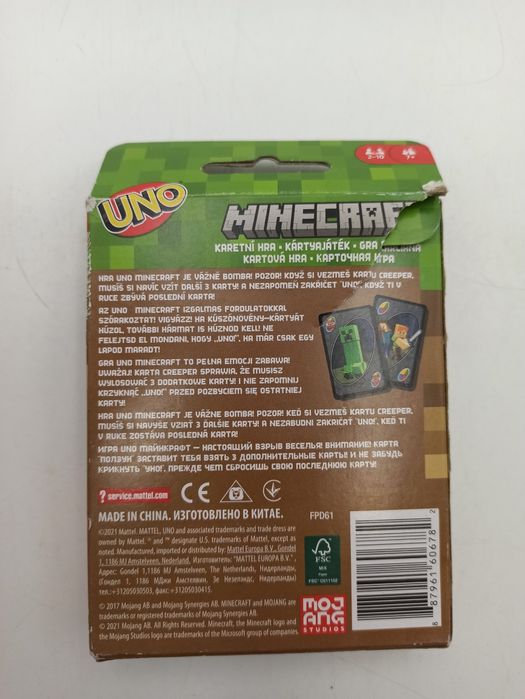 Gra karciana Uno Minecraft