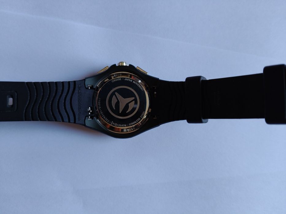 TechnoMarine Cruise Chronograph preto c/ caixa e documentos
