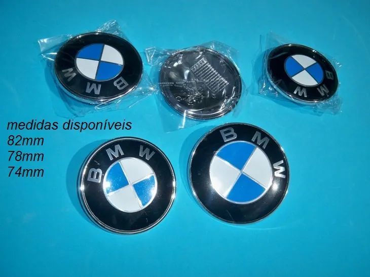 Emblema Capo ou Mala para Bmw   medida de 74 - 78 - 82mm    NOVO