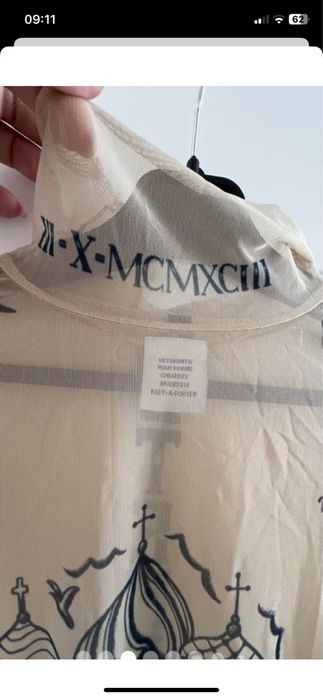 Топ Vetements / Демна Гвасалия оригинпл