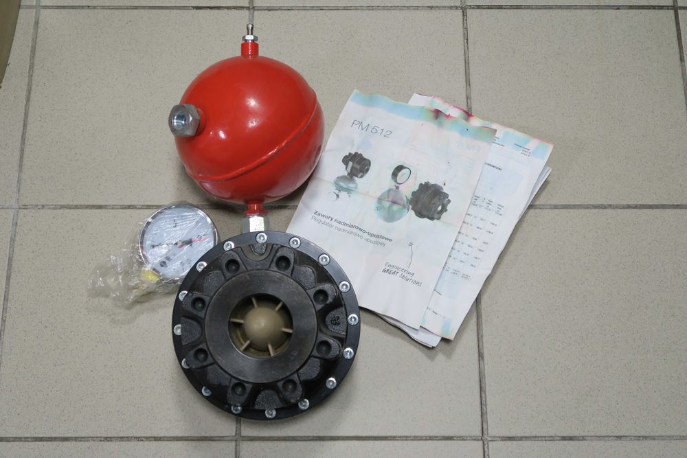 NOWY Zawór nadmiarowo upustowy, regulator PM 512 DN65
