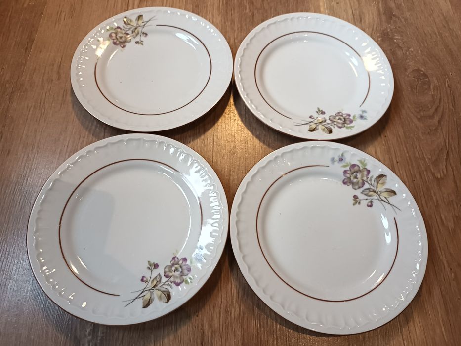 Talerzyki porcelanowe śniadaniowe, deserowe