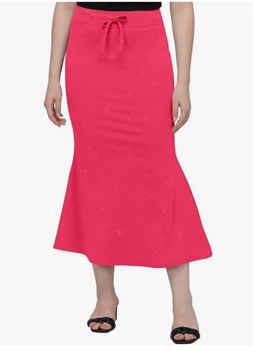 Damska, długa, błyszcząca spódnica,kolor fuksja ,rozm.2XL STYLESINDIA