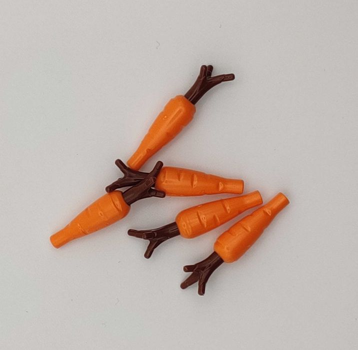 Lego marchewki pomarańczowe - 20 szt - żywność akcesoria lego