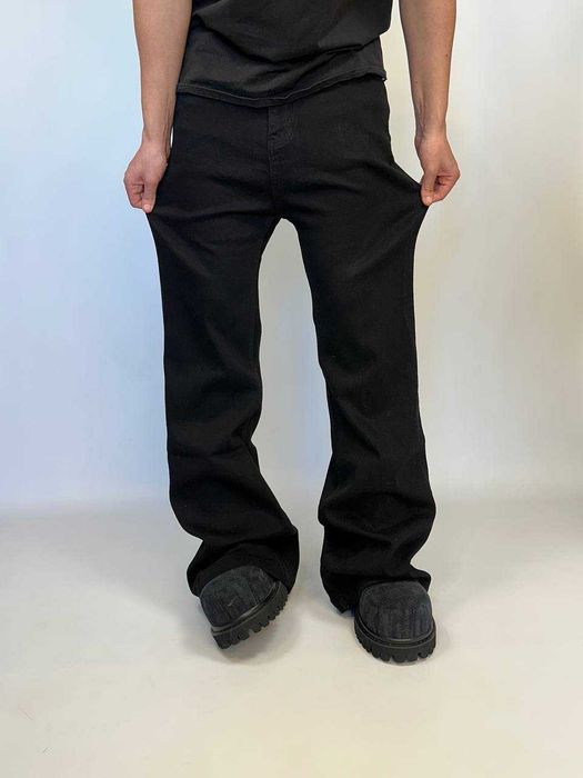 Rick Owens DRKSHDW клеш чорні джинси banana boot cut M штаны джинсы С