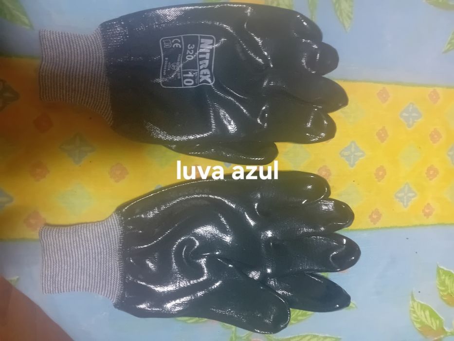 Luva azul nitrex