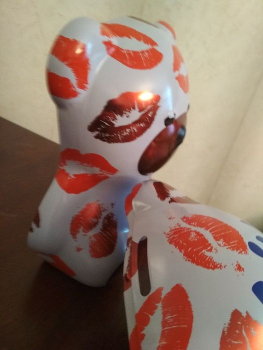 Копилка для денег, мишка металлический